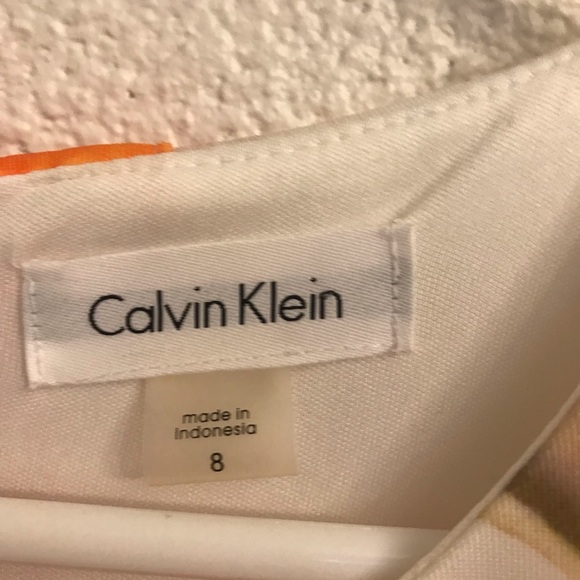 CALVIN KLEIN FLORAL SLEEVELESS DRESS - Picture 4 of 4